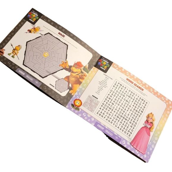 The Super Mario Bros. Movie Xfinity Themed Popcorn Holder & Activity Book - Picture 3 of 7